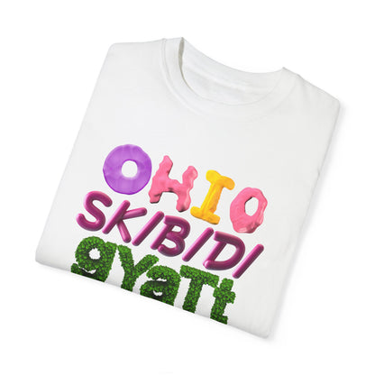 Funny 3D Colorful "Gen" Wordings T-Shirt – Bold Ohio, Skibidi, Gyatt, Sigma & Rizz Pop Art