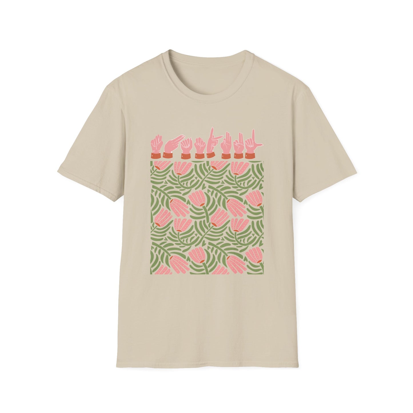 ASL Floral Thankful Tee