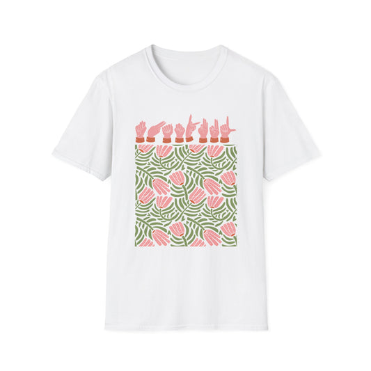 ASL Floral Thankful T-Shirt