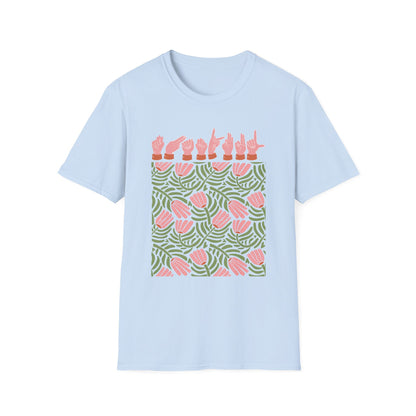 ASL Floral Thankful Tee
