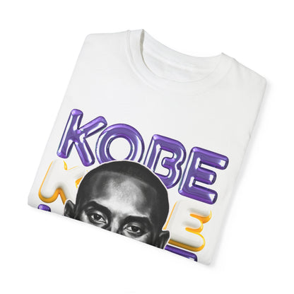 Kobe Bryant 3D Bubble Letter T-Shirt - Colorful Portrait & Bold Tribute Tee